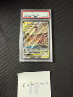 Espeon & Deoxys GX Tag Team SM240 Holo Pokemon TCG PSA 9 - Image 2