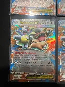 4x Mega Kangaskhan ex 104/132 Me01: Mega Evolution Pokemon - Image 2
