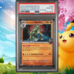 PSA 10 2025 Team Rockets Tyranitar Pokemon Center Promo 96/182 - Ships Fast! - Image 1