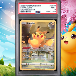 2023 POKEMON SWORD AND SHIELD CROWN ZENITH #GG30 FA/PIKACHU PSA 9 - Image 1