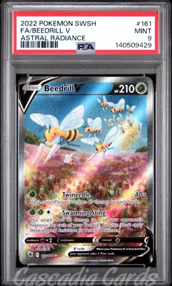 PSA 9 Beedrill V Full Alt Art 161/189 Astral Radiance Pokemon - Image 1