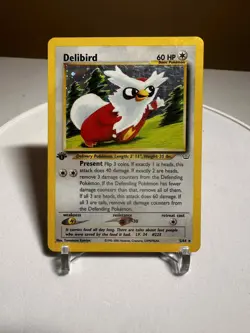 Pokemon Delibird Neo Revelation 1st Edition Holo Vintage Rare 5/64 WOTC NM - Image 1