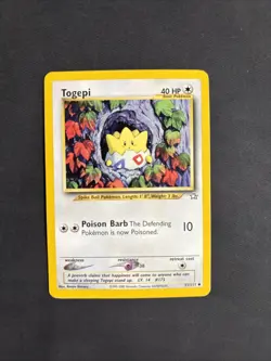 Pokemon TCG Togepi Neo Genesis 51/111 Regular Unlimited Uncommon Non Holo - MP - Image 1