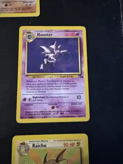1999 Pokemon Fossil Non Holo Lot Of 5 Aerodactyl Gengar Haunter Lapras Raichu - Image 4