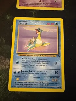 1999 Pokemon Fossil Non Holo Lot Of 5 Aerodactyl Gengar Haunter Lapras Raichu - Image 5