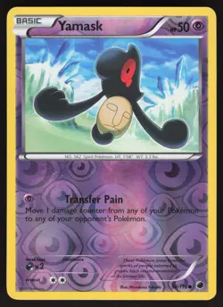 Yamask 54/116 Reverse Holo Pokemon TCG Plasma Freeze VLP - Image 1