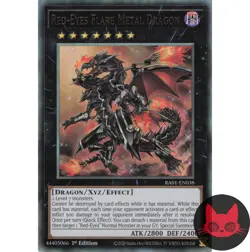 Yugioh Red-Eyes Flare Metal Dragon RA01-EN038 Ultimate Rare 1st Edition NM - Image 1