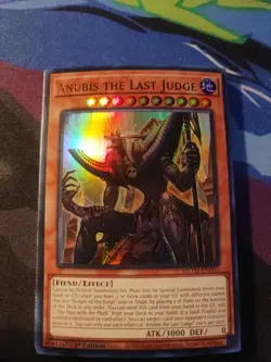 Yugioh Anubis The Last Judge MZTM-EN003 Ultra Rare 1st Ed NM - Image 1