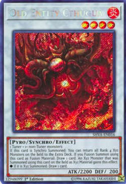( OLD ENTITY CTHUGUA ) Secret - SHVA-EN016 1st NM - Yu-Gi-Oh Shadows in Valhalla - Image 1