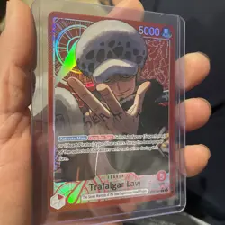 One PIECE TCG OP14-001 Trafalgar Law Alternate Art Leader - Image 2