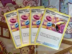 Pokemon 4x Power Tablet 236/264 - Fusion Strike NM/Mint - TCG Card Playset of 4 - Image 1