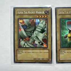 Alpha Beta and Gamma The Magnet Warriors Yu-Gi-Oh! Cards - Image 2