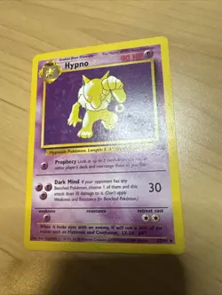 Hypno Fossil Set 23/62 Near Mint - Mint Rare Non Holo Pokemon Card 1999 - Image 1