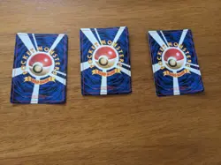 Three Pocket Monsters Cards 1996 Japanese Pokemon Found Condition - Image 1