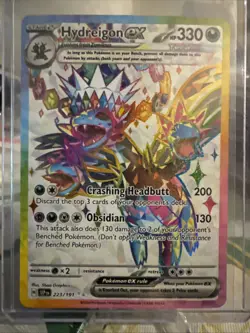 Pokemon TCG Hydreigon EX Full Art Ultra Rare Holo Card Surging Sparks 223 / 191 - Image 1