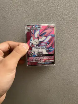 Pokemon TCG Sylveon GX Guardians Rising Holo Full Art Ultra Rare Card 140/145 - Image 1