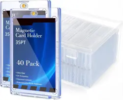 Ultimate 35pt One-Touch Magnetic Card Holder with UV Protection - Hard White - Image 1