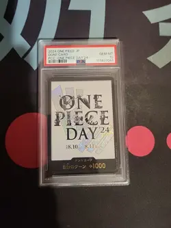 2024 ONE PIECE JAPANESE PREMIUM COLLECTION ONE PIECE DAY'24- DON!! CARD PSA 10 - Image 1