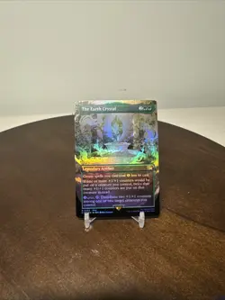 Magic: The Gathering Final Fantasy Borderless the Earth Crystal Card #342 - Image 1