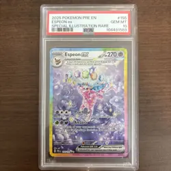 Pokemon Espeon EX Prismatic Evolutions Holo Card 155/131 Gem Mint PSA 10 - Image 1