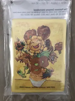 Pokemon Center × Van Gogh Museum Sunflora Inspired Sunflowers Card Sleeves (65) - Image 3