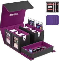 Kabinka Ark Deck Box 5 in 1 Card Case 4 Deck Dice Tray w/Magnet Closure NewPHOTO - Image 1