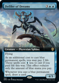 1x (393) Defiler of Dreams - EXTENDED ART MTG Dominaria United NM Magic Regular - Image 1