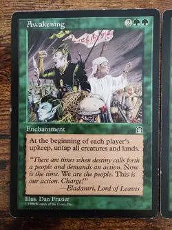 2x MTG Awakening ⭐Stronghold ⭐Water DMG/WARP ⭐was LP 18 HQ PICS ⭐1998 Magic x2 - Image 2