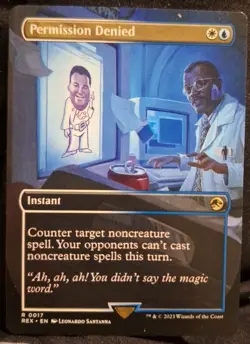 MTG Permission Denied (Borderless) Universes Beyond: Jurassic World Regular - Image 1
