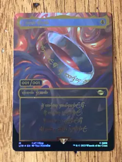 Mtg - The One Ring - Foil - Serialized 001 - Same As Post Malone - WATCH VIDEO! - Image 1
