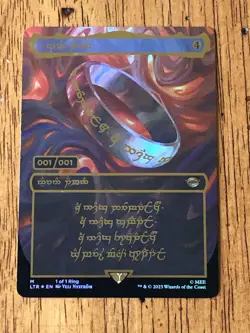 Mtg - The One Ring - Foil - Serialized 001 - Same As Post Malone - WATCH VIDEO! - Image 3
