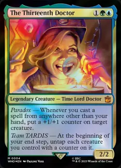 4 x The Thirteenth Doctor - Foil - Universes Beyond: Doctor Who - NM-Mint - MTG - Image 1