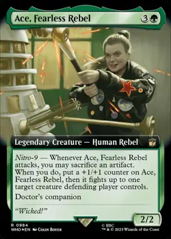 1 x Ace, Fearless Rebel - Surge Foil - Extended Art - Universes Beyond: Doctor W - Image 1