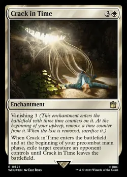 1 x Crack in Time - Surge Foil - Universes Beyond: Doctor Who - NM-Mint - MTG - Image 1