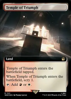 1 x Temple of Triumph - Surge Foil - Extended Art - Universes Beyond: Doctor Who - Image 1