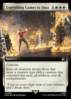 1 x Everything Comes to Dust - Surge Foil - Extended Art - Universes Beyond: Doc - Image 1
