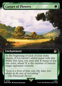 1 x Carpet of Flowers - Surge Foil - Extended Art - Universes Beyond: Doctor Who - Image 1