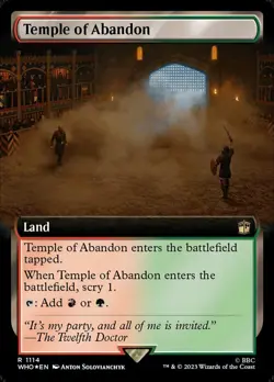 1 x Temple of Abandon - Surge Foil - Extended Art - Universes Beyond: Doctor Who - Image 1