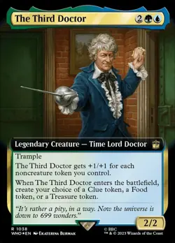 1 x The Third Doctor - Surge Foil - Extended Art - Universes Beyond: Doctor Who - Image 1