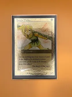 MTG Minagishi Token - FOIL Goblin Token - Signed by Jun Minagishi, Artist Proof - Image 2