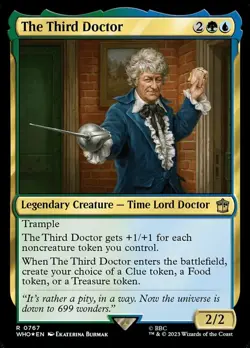 1 x The Third Doctor - Surge Foil - Universes Beyond: Doctor Who - Light Play - - Image 1