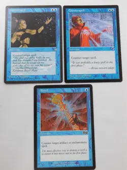 Counterspell x2 + Annul Tempest Urza's Saga Ice Age Magic the Gathering Mtg - Image 1