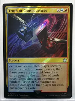 Truth or Consequences (Surge Foil) Doctor Who Magic the Gathering MTG, (768) - Image 1