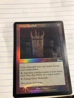 Mtg - Grim Monolith - Foil - English - NOT a sticker - Legacy- WATCH ITEM VIDEO! - Image 1