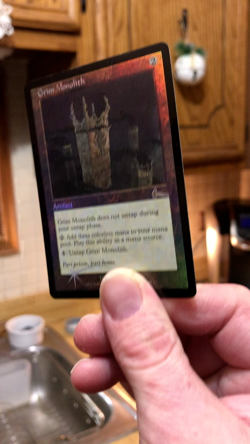 Mtg - Grim Monolith - Foil - English - NOT a sticker - Legacy- WATCH ITEM VIDEO! - Image 2
