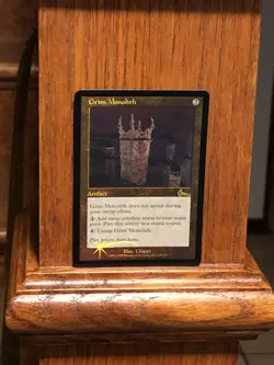 Mtg - Grim Monolith - Foil - English - NOT a sticker - Legacy- WATCH ITEM VIDEO! - Image 3
