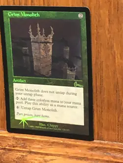 Mtg - Grim Monolith - Foil - English - NOT a sticker - Legacy- WATCH ITEM VIDEO! - Image 4