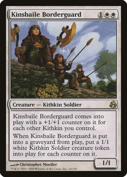 Morningtide Kinsbaile Borderguard MTG Magic the Gathering LP - Image 1