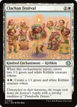 x4 NM (Playset, 4x) Clachan Festival, MTG, Lorwyn Eclipsed, Magic, 10 - Image 1