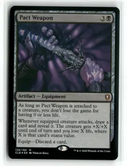 Pact Weapon 139 Foil Battle for Baldur's Gate CLB MTG Magic - Image 1